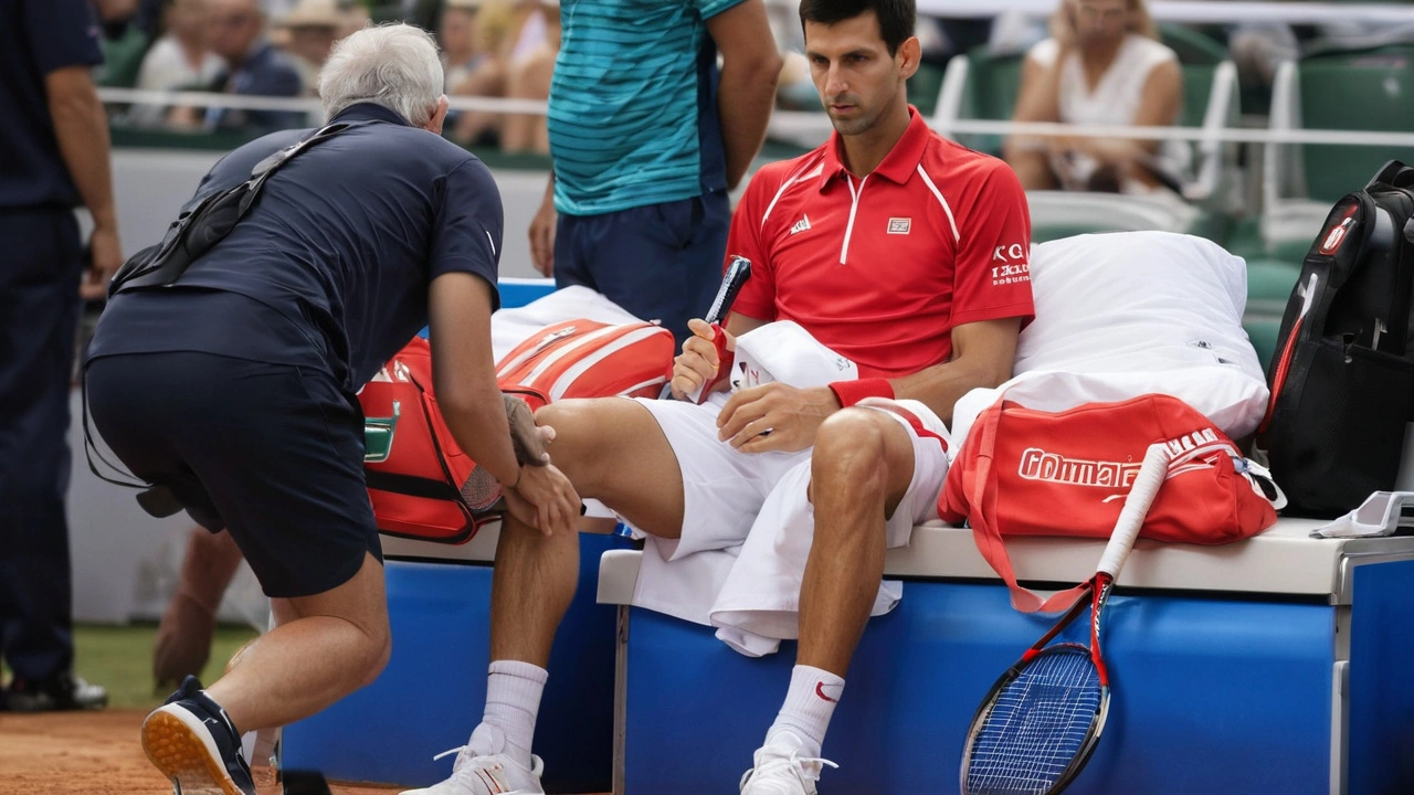 Novak Djokovic Triumphs Over Knee Injury to Defeat Stefanos Tsitsipas at Paris Olympics 2024