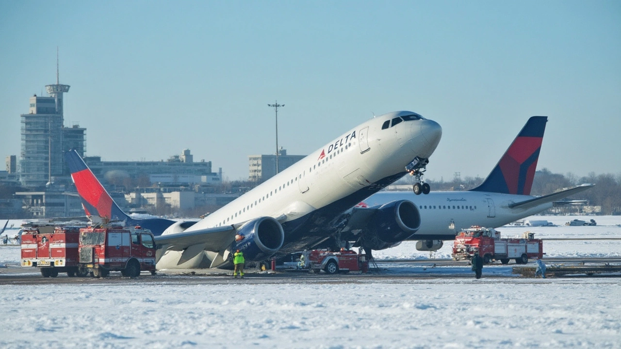 Delta Flight Survives Dramatic Upside-Down Landing in Toronto's Icy Conditions